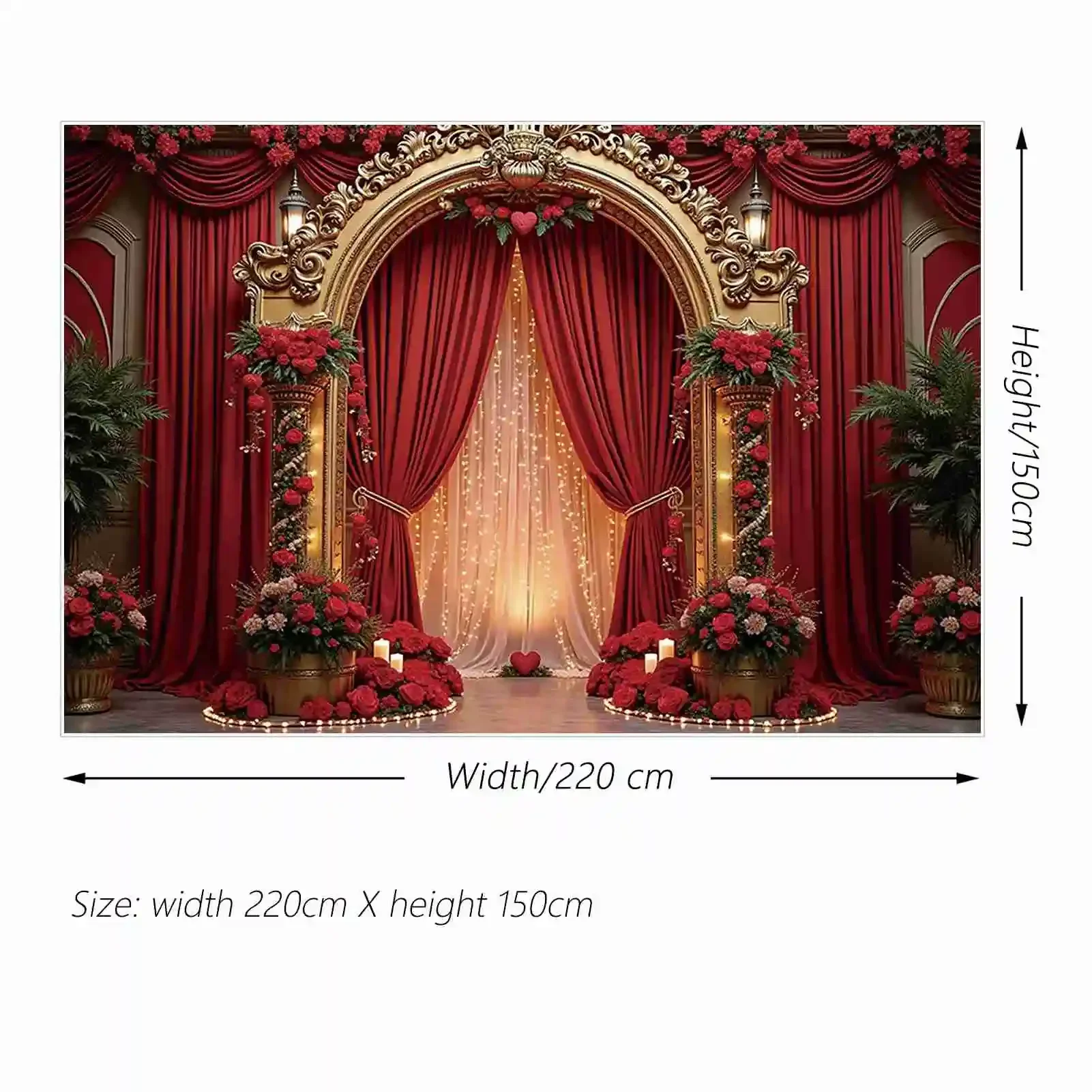 MOON.QG 발렌타인 데이 사진 배경 꽃 문짝, 빨간 자동차 장미 벽 포토존 배경, 결혼 기념일 포토콜