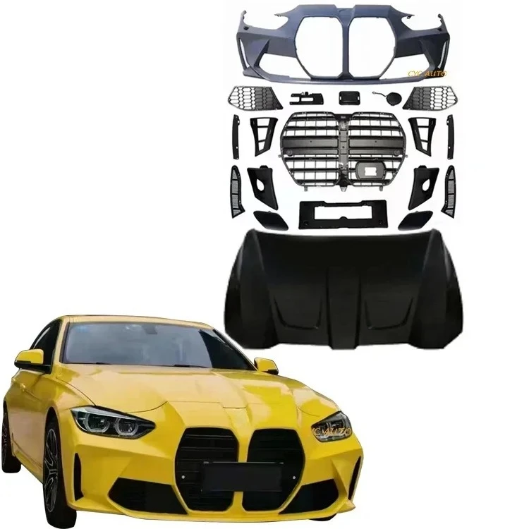 

For 3 series F30 F35 M3 G80 body kit PP front car bumper G82 M4 with grille hood 2013- 2018 customcustom