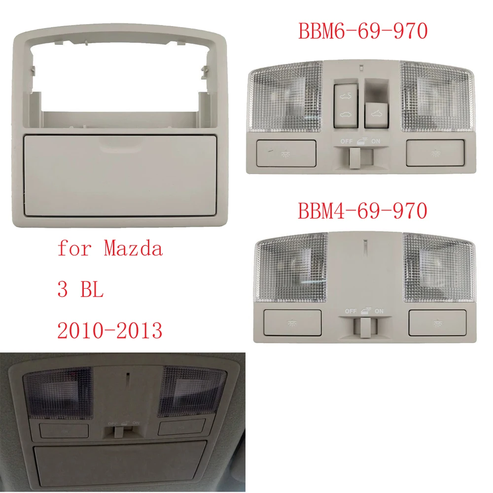 

1pcs For Mazda 3 BL Car Interior Roof Light Front reading lamp Dome ceiling light t Glasses case With sunroof switch BBM6-69-970