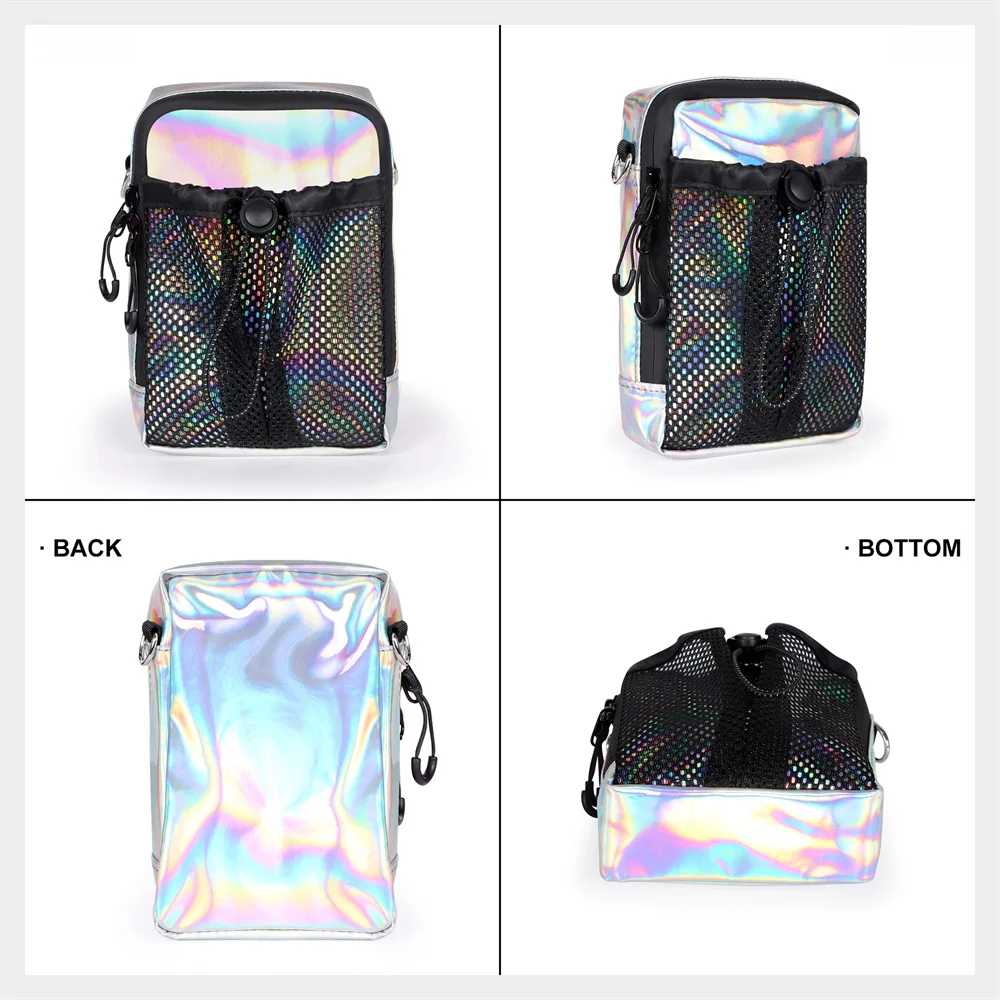 Wasserdichte Kleine Umhängetasche Multi-Taschen Schultertasche Outdoor Reise Brusttasche mit Netztasche für Männer Frauen – Detail 4