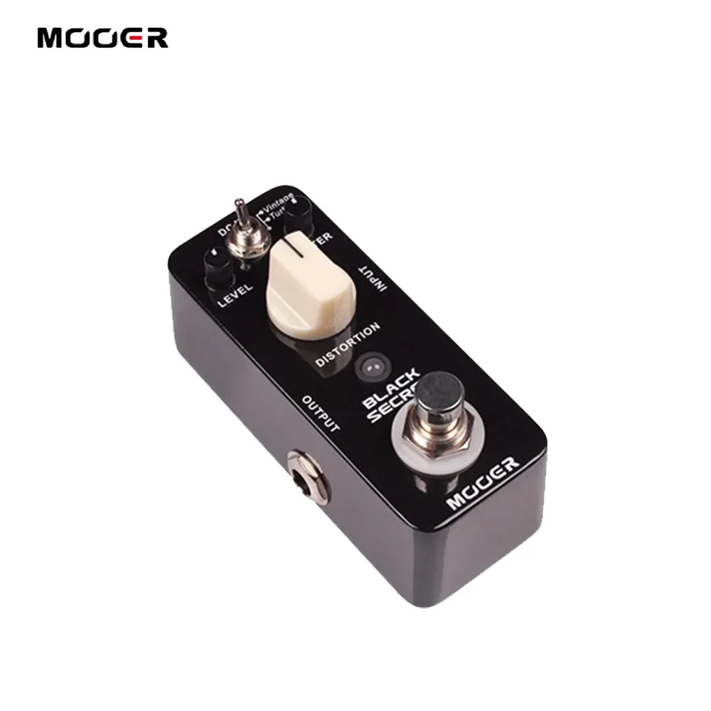 Mooer Black Secret Distortion Electric Guitar Effect Pedal 2 Working Modes True Bypass Mini Pedal Copy From Proco Rat Effect