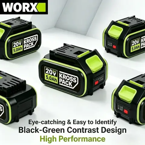 Original  WORX 20V 6000mAh 5pin WA3016 WA3023 WA3027 Li-ion Battery for Dewalt Tools for WORX Cordless Power Tool Model Battery