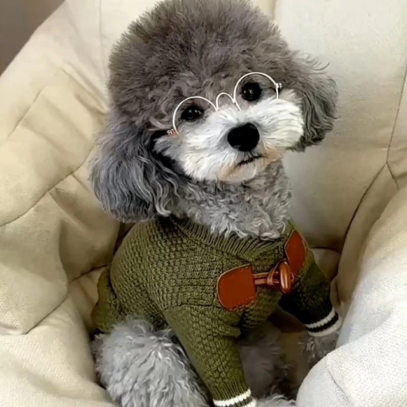 Warm Knitted Sweater for Dogs, Winter Cardigan, Coat for Chihuahua, Bichon, Yorkie, Cat Jacket, Puppy Costume, Classics