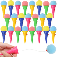 10/20Pcs Mini Ice Cream Shooters Colorful Sponge Ball Launchers Toy for Kids Birthday Party Favors Pinata Goodie Bag Filler Gift