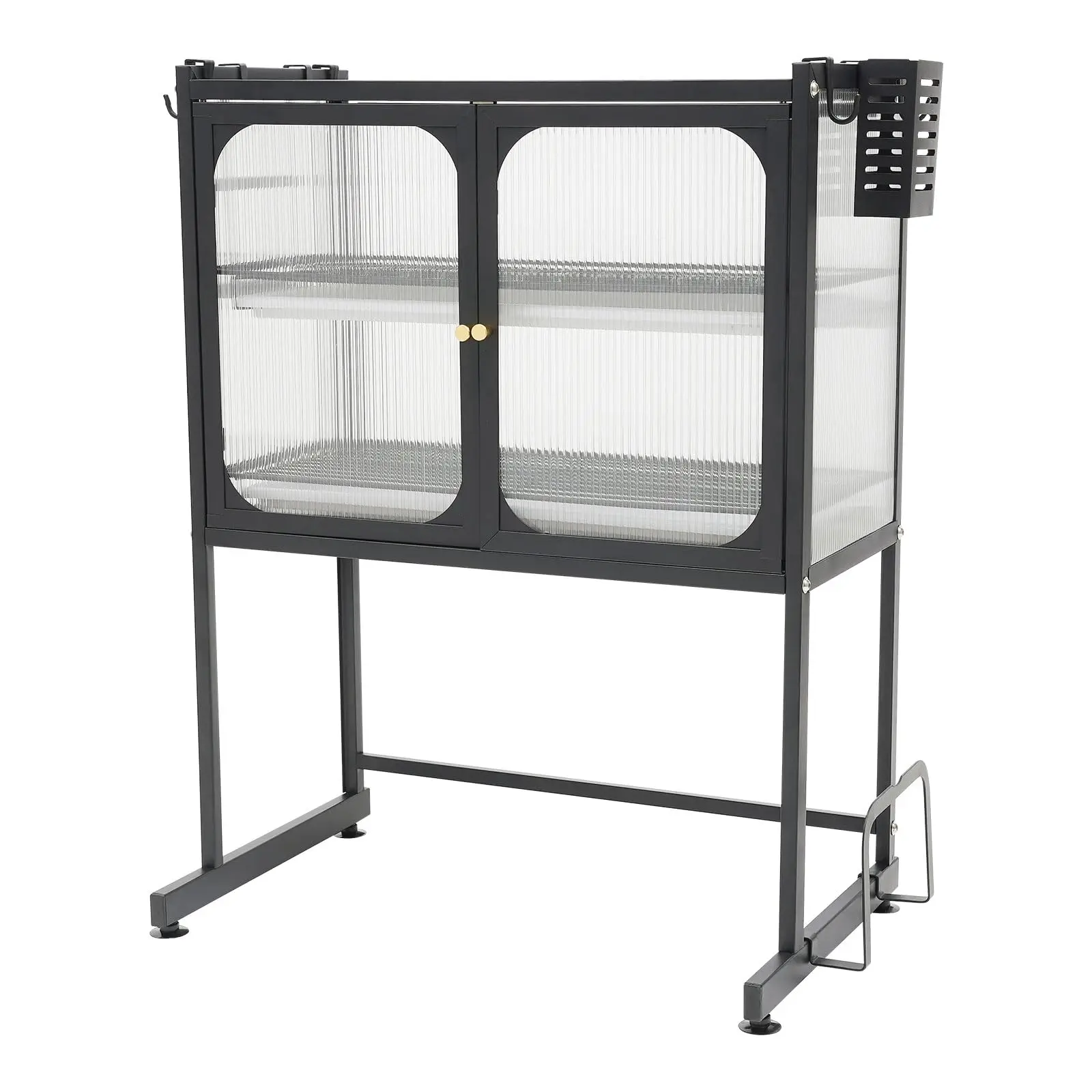 Vertical Kitchen Microwave Oven Storage Rack