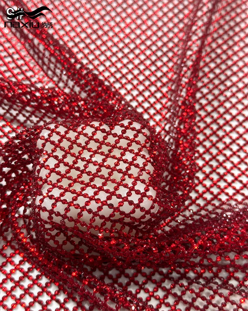 

Madison Luxury Lace Fabric 5 Yards With Stones Heavy Lace For Sewing Party Dress