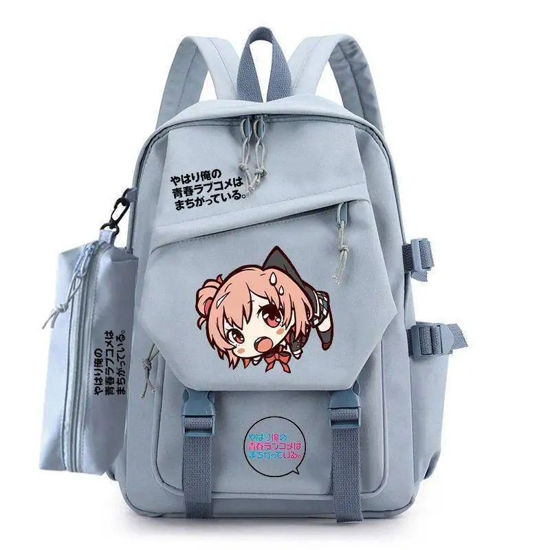 

Anime Game My Youth Romantic Comedy SNAFU Anime Two-Dimensional Peripheral Primary And Secondary School Students Backpack School
