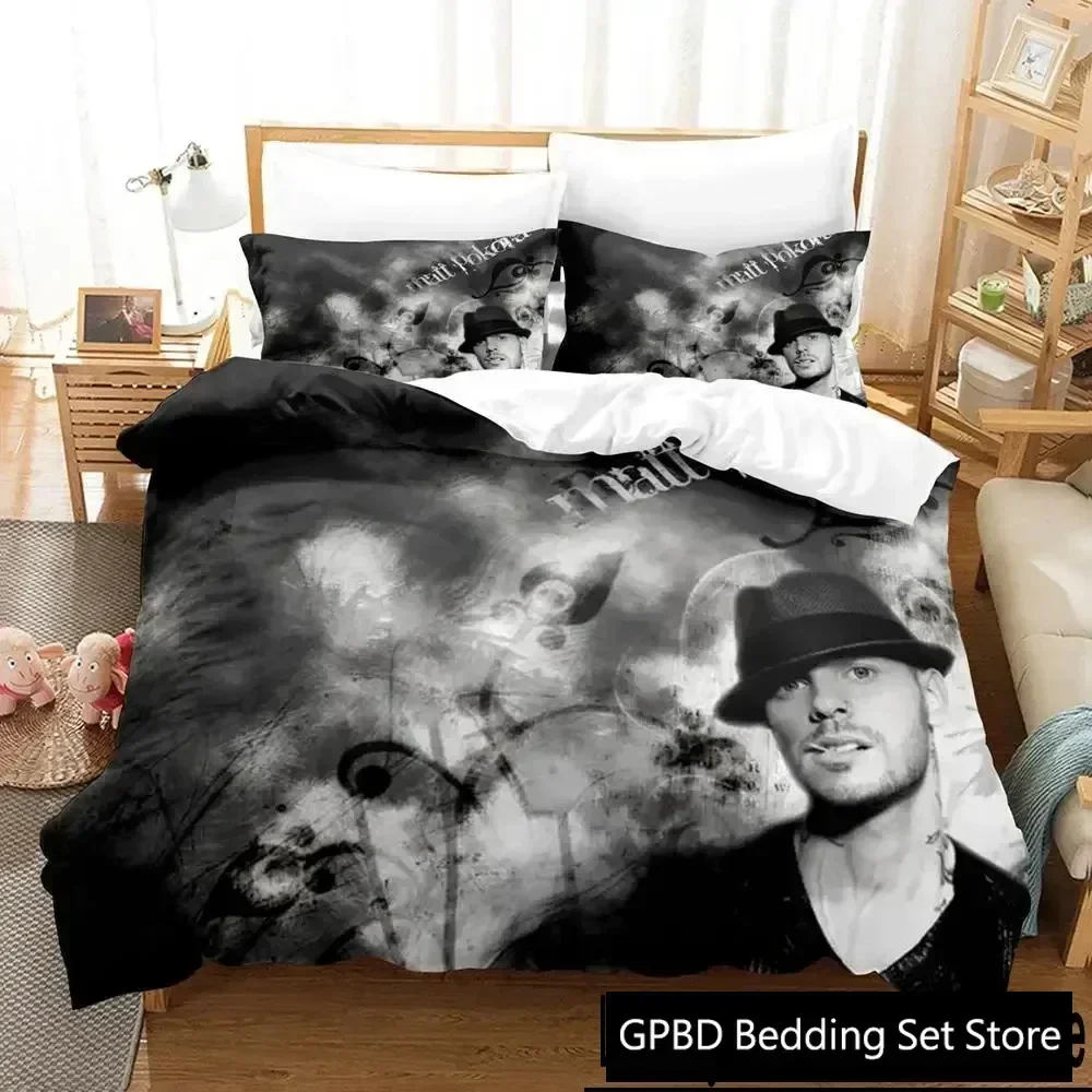 Singer M. Pokora Bedding Set 3D Printed Suitable for Bedroom Duvet Cover Set With Pillowcases Kids Home Textile