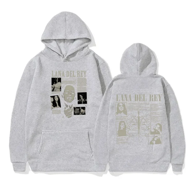Music Album Print Women Hoodies Singer Lana Del Rey Ultraviolence Women Hip Hop Vintage Fleece Sweatshirts Oversized Streetwear