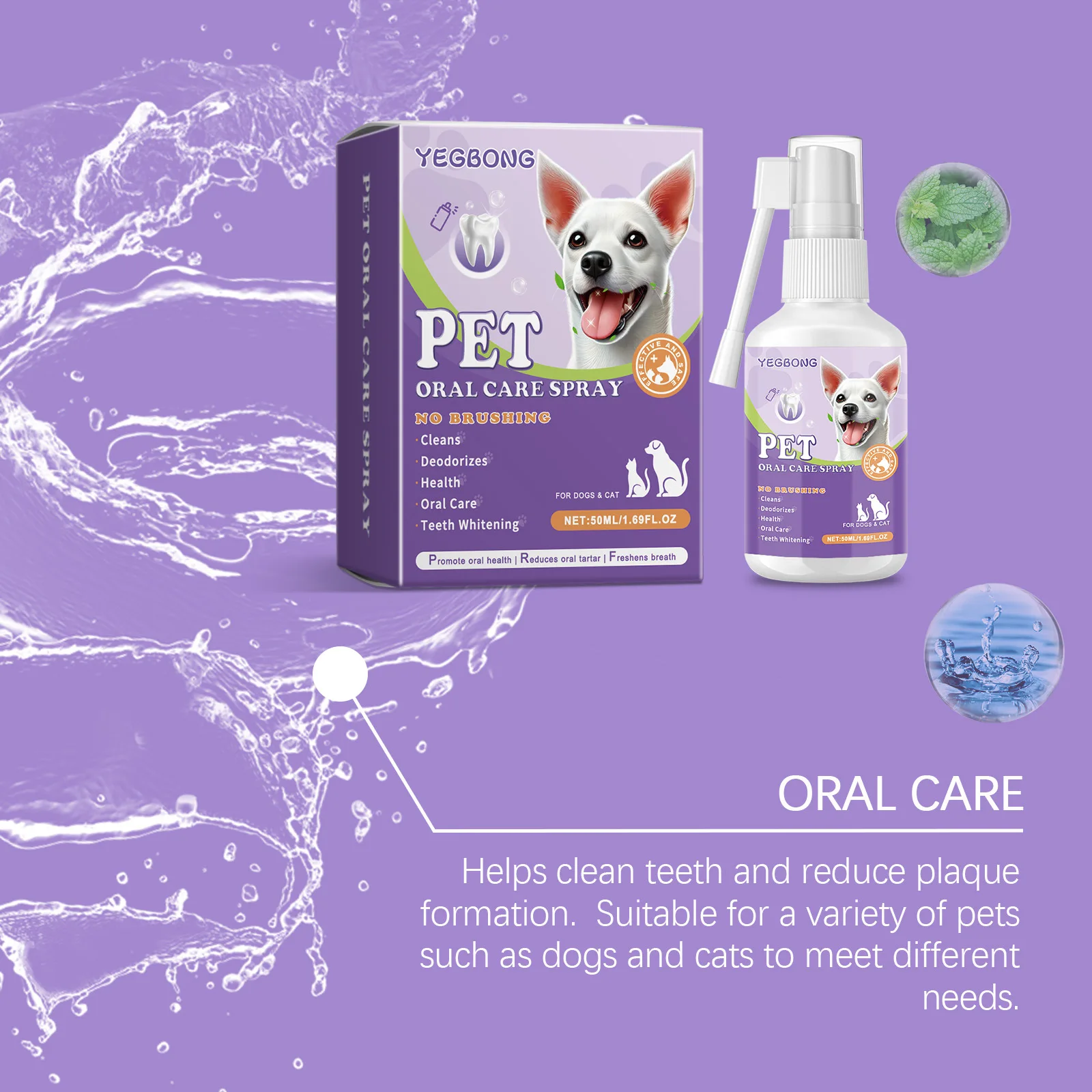 Pet Oral Cleaning Spray 50ml D - Pet Supplies Warehouse review and price
