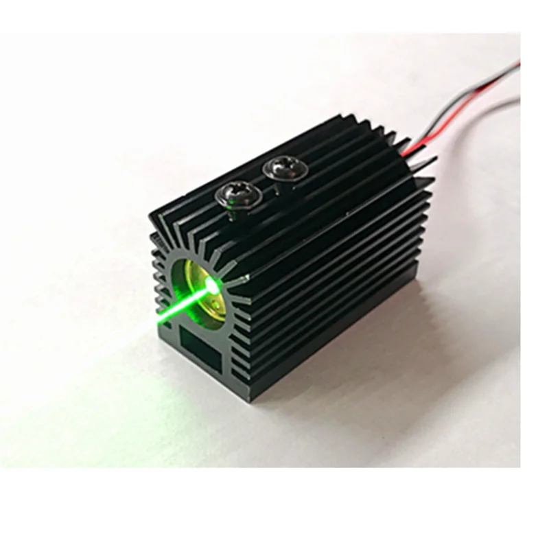 N16R Industrial Grade 532Nm 30Mw Dot Green Laser Module 45x27x22