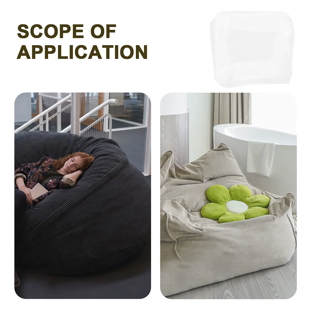 Lazy Sofa Inner Liner Zipper Removable Washable Bean Bag Insert Replacement Soft Sofa Inner Household Accessory
