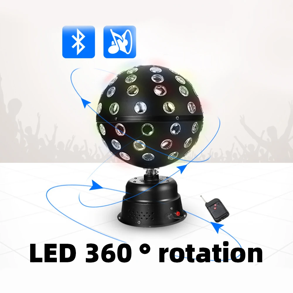 9-color LED disco magic ball light RGB bar stage light family party rotating flash Christmas Halloween club atmosphere light