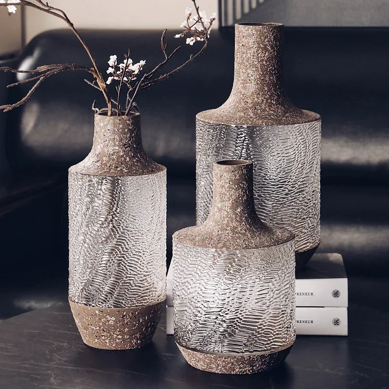 

Hot Salesvase, Glass Flowers, Flower Arrangement, Retro High Artistic Sense, Dining Table And B&B Model Room Ornaments.