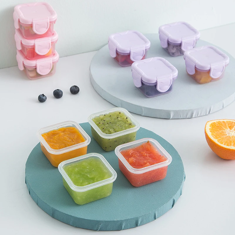 

Mini Thickened Sealed Fresh Box Portable Baby Food Storage Freezer Containers