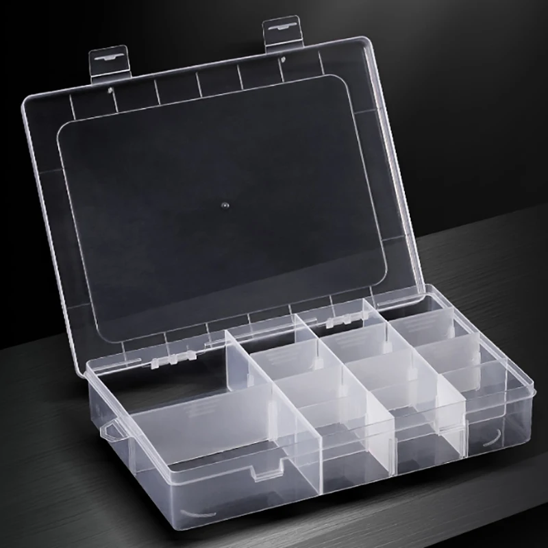 14grids Plastic Removable Divider Storage Box Adjustable Organizer Case For Jewelry Earrings Bead Small Parts Hardware And Craft