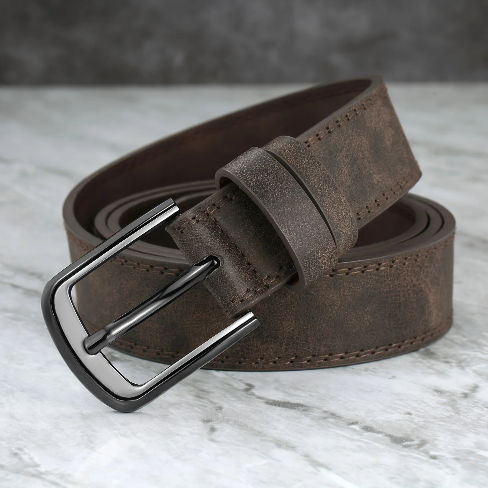 1/2 Stück Herren Neuer Gürtel mit Legierungsschnalle, Einfach zu Verstellender Jeans- und Hosengürtel, Sportgürtel, Tägliche Dekoration, Vielseitiger Herrengürtel – Detail 10