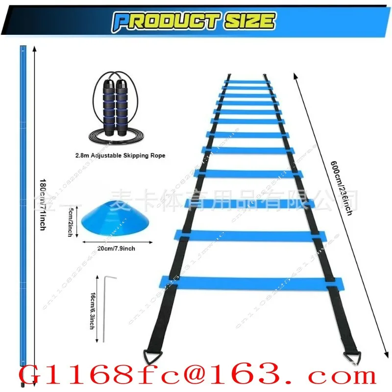 Football Training Equipment,  Basketball Training, Winding Pole, Detachable Tie Pole, Agile Ladder Set Rope