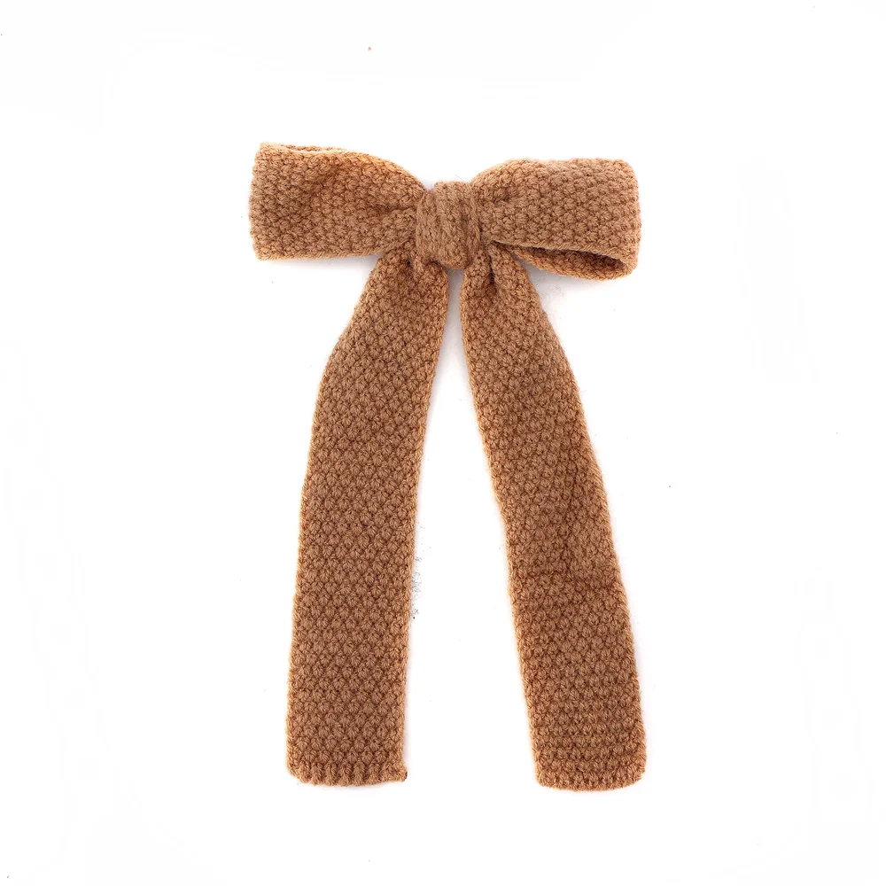 001Q Granular flannel Bows Cute Hairpins Girls duckbilled Hair Clips Barrettes Clip Kids Headwear Fashion Hair Accessores