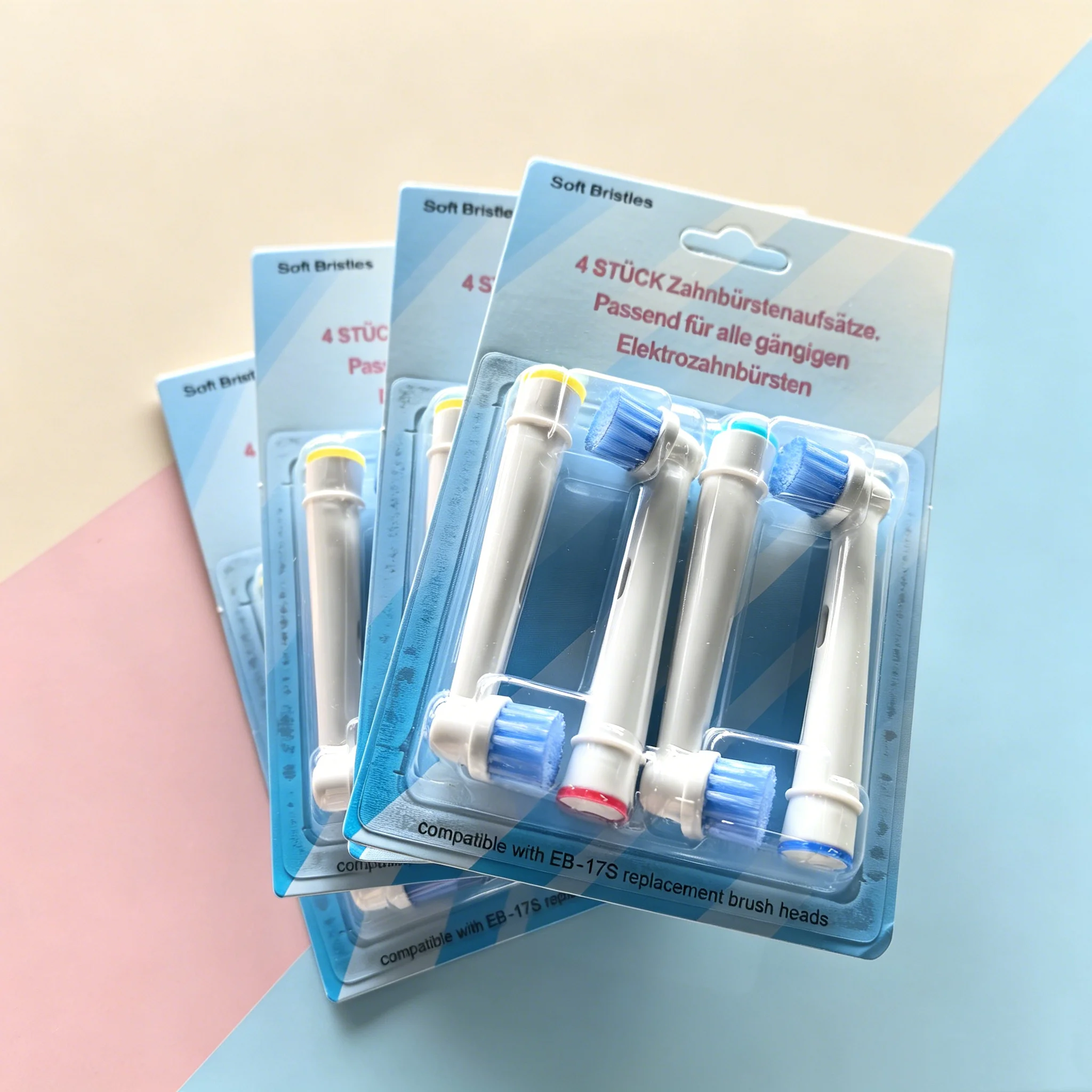 EB-17S Wholesale 4/8/16pcs Set/lot Electric Toothbrush Head For Oral B PRO 6000 Sensitive Replacement Brush Heads D18 OralB