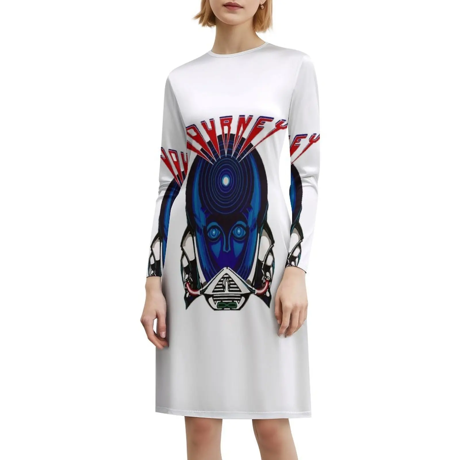 ستيف بيري ستيف بيري رحلة ستيف بيري 1977 1998 فستان نسائي أنيق للحفلات على شكل حرف a مع قصير/طويل/بدون أكمام