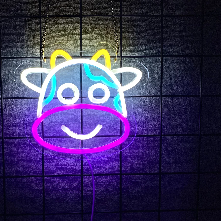 Cow Neon Sign, Cute…