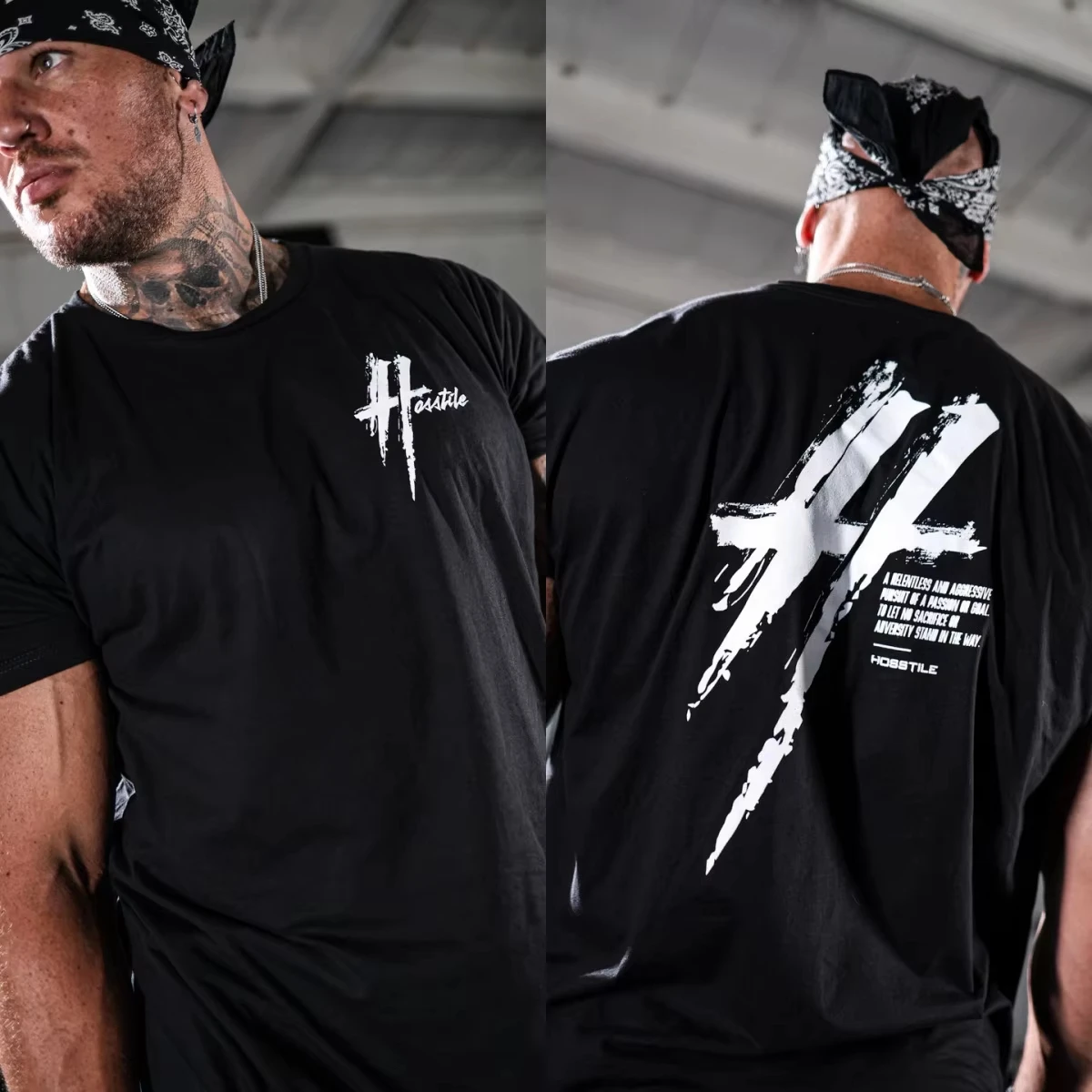 Fitness Gym Hostile Aggressive Workout Edgy Tee Men's Women's Retro Cool Graphic Print Oversized Short Sleeve Streetwear Top