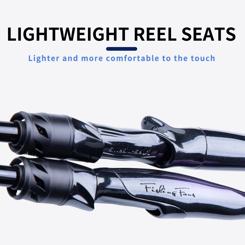 FISHINGFANS LS سوبر ضوء دليل عالية الكربون UL خفيفة مدبب مقبض الصلبة تلميح 1-7G إغراء الغزل الصب الصيد رود