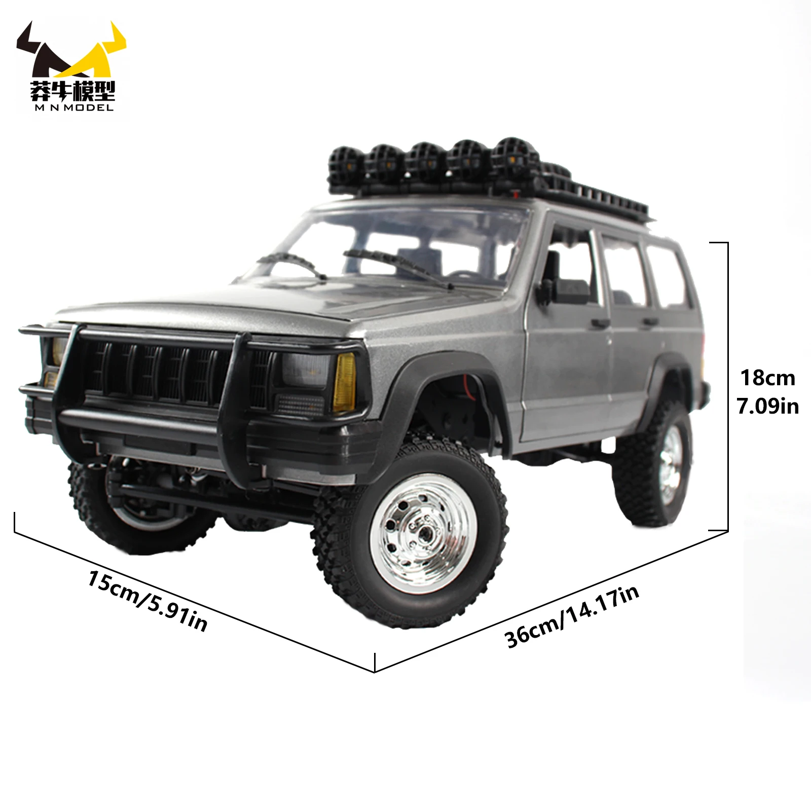 MN MODEL 1:12 RC 4WD Off-road Car Dinosaur Wading Truck Rock Crawler All Terrain Climbing Vehicle Collection Model Adult Toy