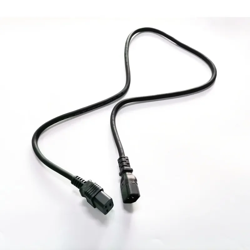 5FT Power Cord IEC320 C14 to C19 Power Cord 14AWG SJOW 10A Black for PDU Rack Server