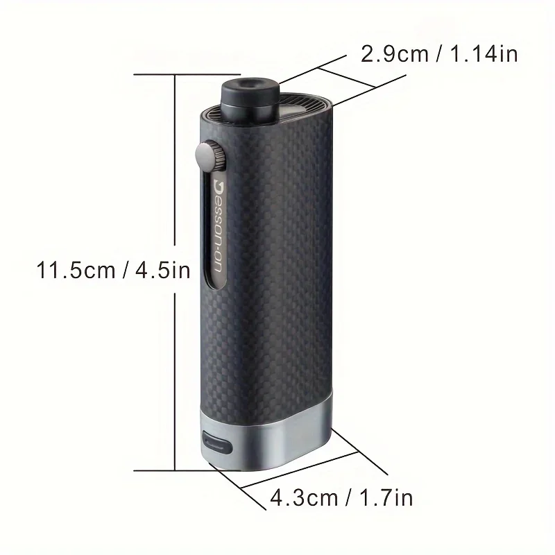 Carbon Fiber Ashtray for Car with Built-in Lighter; Large Capacity and Anti-Splash Design for Safe Smoking