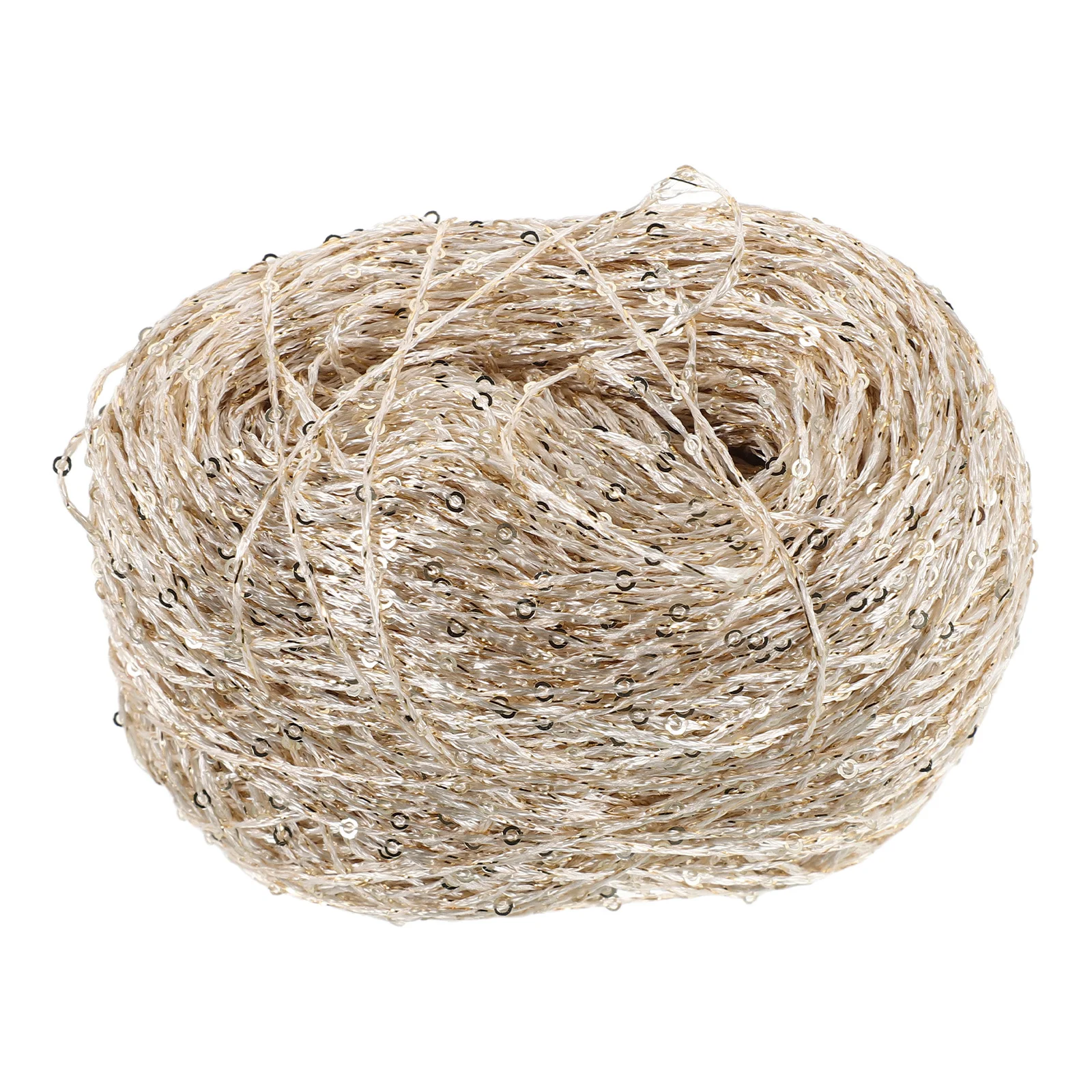 

1 Roll 76.5 Yard Sequined Yarn Sparkle Knitting Thread For Crochet Scarf Hat Sweater Diy Projects Soft Polyester Fiber Yarn For