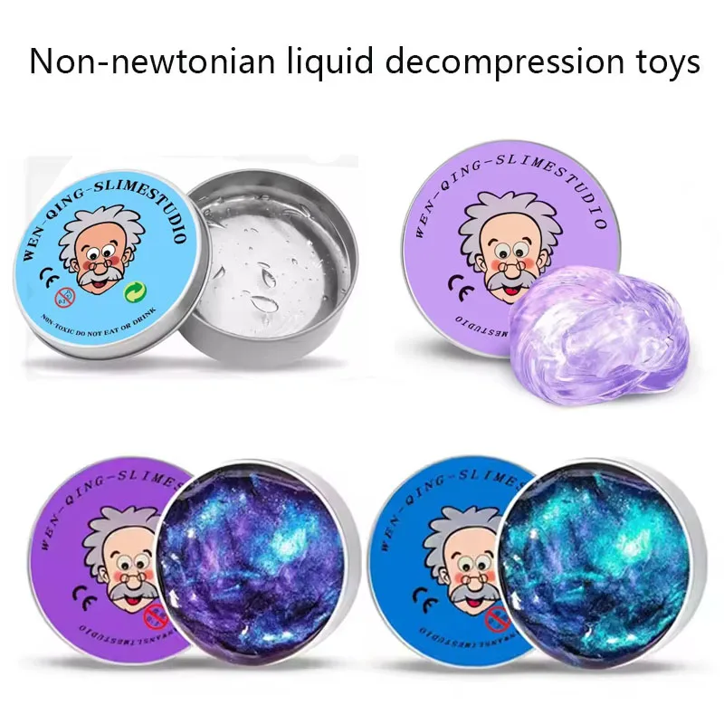 Lab Putty Crystal Clear Glass (1 Pack) Best Thinking Smart Crazy Stress Putty with Tin, Sensory & Bouncing Toy Children Gifts