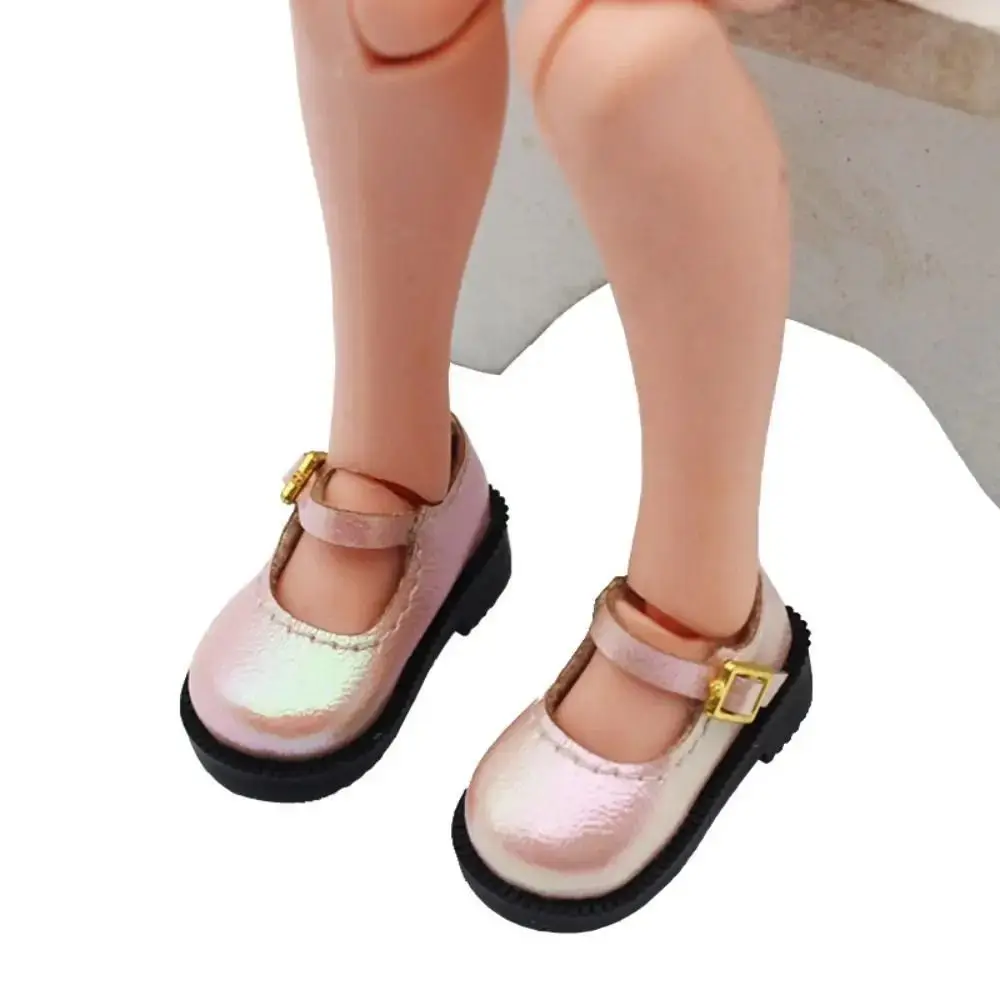 Pu Leder 10cm Baumwolle Puppe Schuhe leichte 1 Paar Puppe Pu Lederschuhe Mini Schuhe Puppe Leder Stiefel Kinder Geschenke