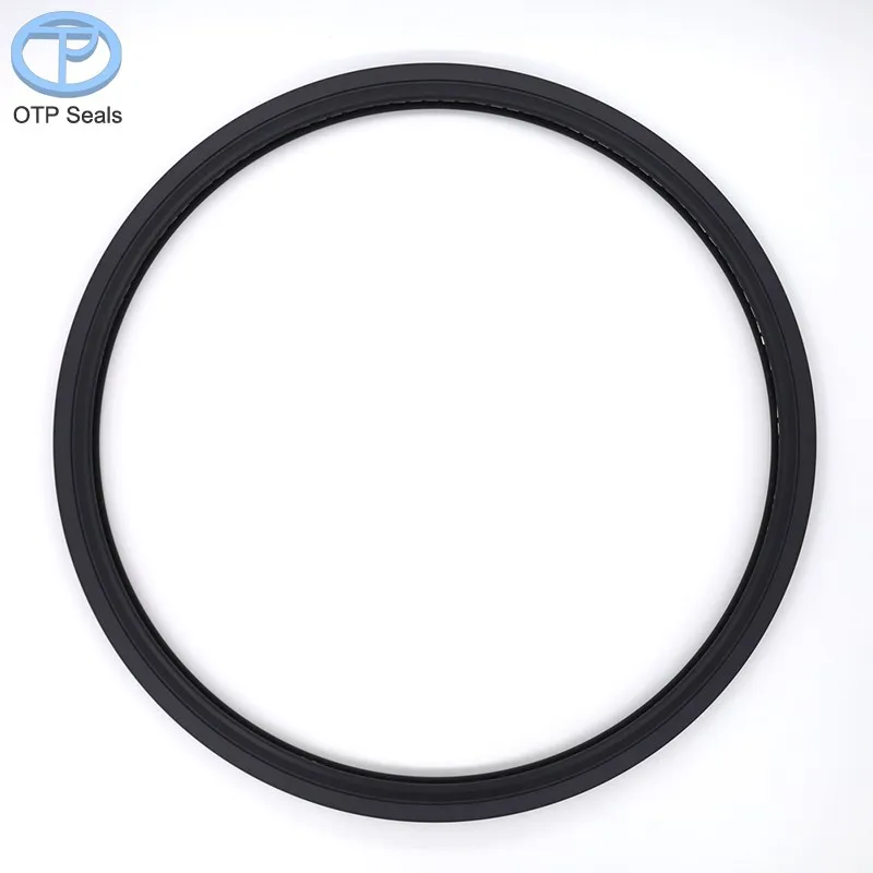 End face spring inner seal PTFE seals add carbon fiber V-shaped crane tube spring Non-standard shaped parts factory customized