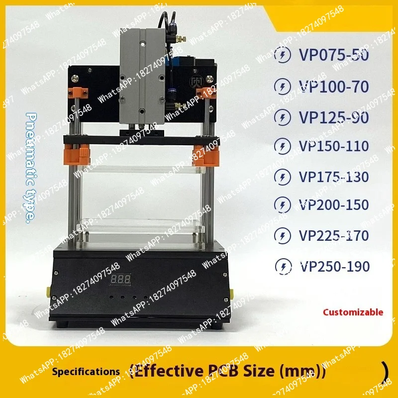 Pneumatic PCB Jig Universal Test Frame Time-Delay PCBA Tester Fixture Stroke 60MM ICT Circuit Board Test Frame