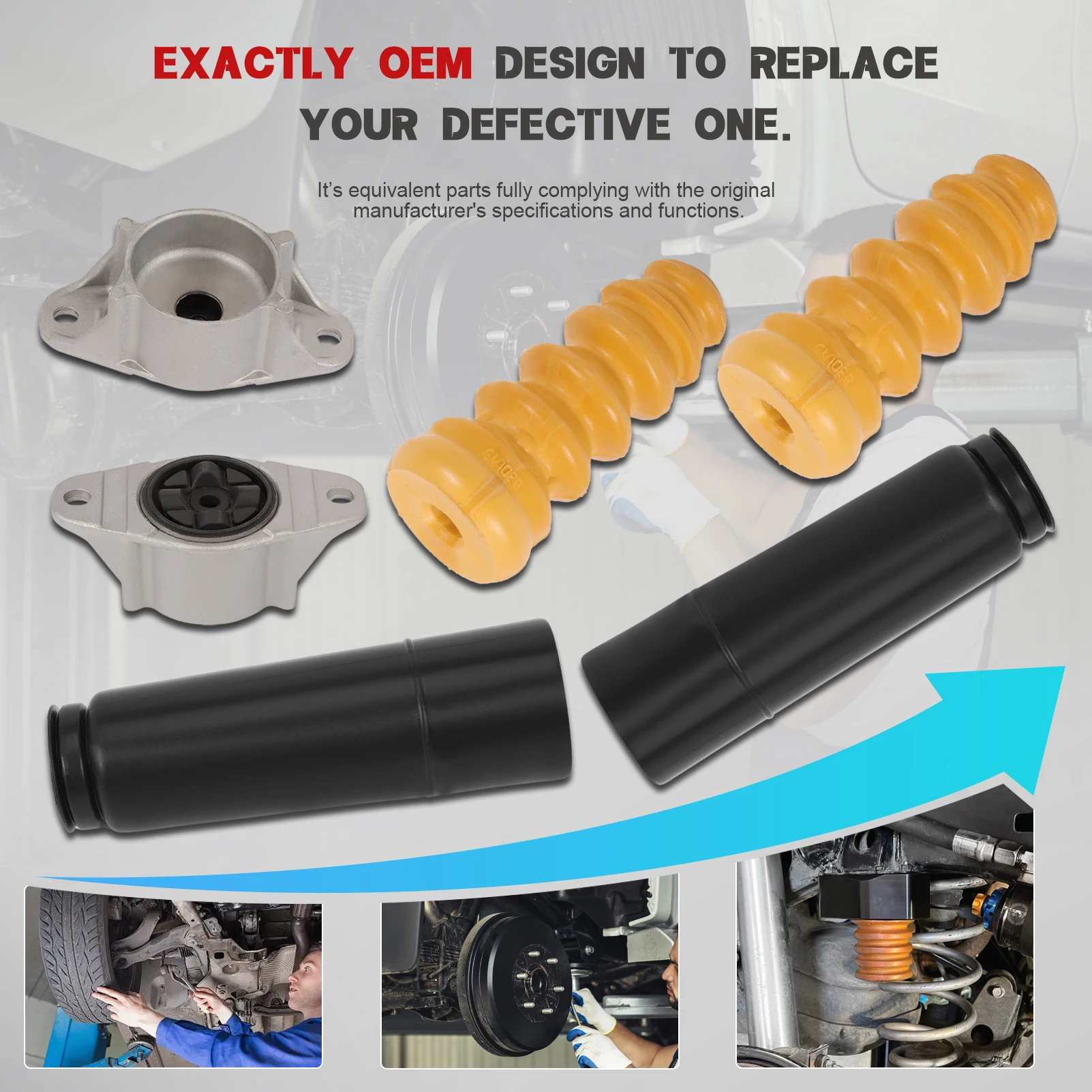 

Отбойник заднего крепления стойки для Escape 2013-2019, C-Max 2013-2018, Focus 2012-2018 Linc MKC 2015-2019, S40 V50 C30, 31387362