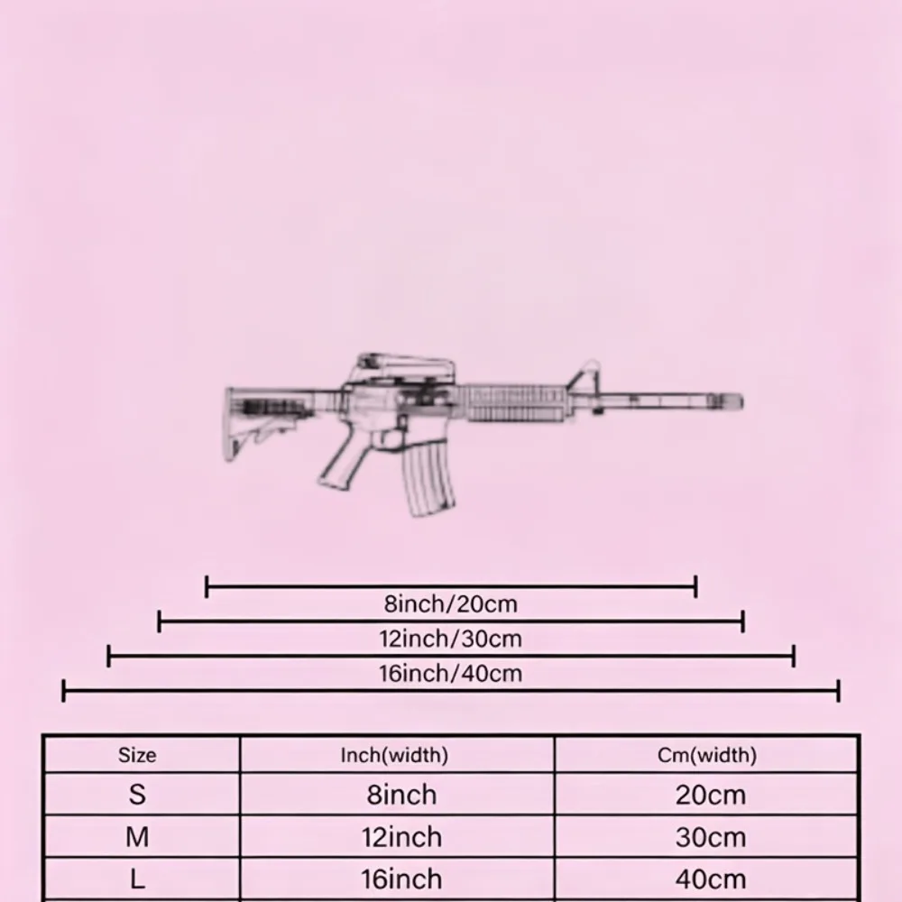 CIFbuy M4 Rifle AR15 Gun Silhouette Gaming Mouse Pad Non-Slip Rubber Base Edge-Locked Laptop Desk Mat - view 2