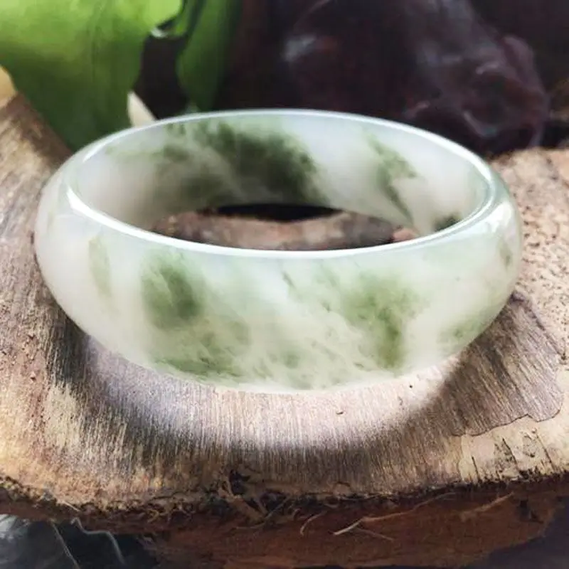 

2020 High-Profile Figure Xinjiang Kunlun Cuitian Mountain Jade Bracelet Natural Color Jade Tianshan Gobi Jade