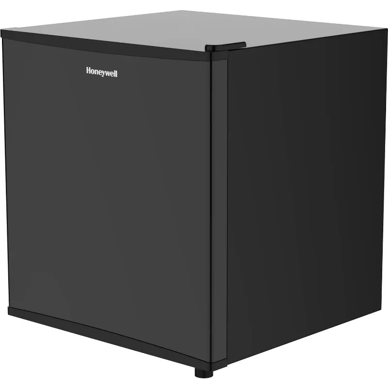 Honeywell-Mini refrigerador compacto com congelador, única porta, baixo ruído, quarto, escritório, dormitório, preto, 1,6 pés