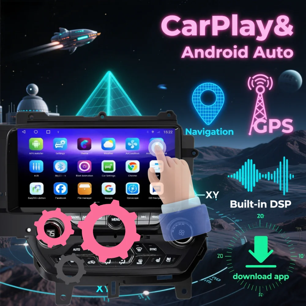 

10.25" For Chevrolet Corvette C7 Stingray 2013 - 2020 Multimedia Wireless CarPlay Android Player Auto Car Radio Stereo DSP