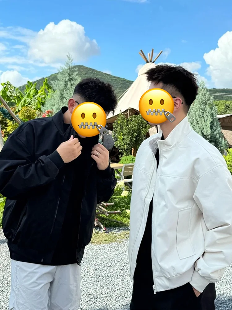 

Мужская осенняя футболка American Pilot Jaet с воротником-стойкой, рабочая одежда, пальто Cleanfit на подкладке с застежкой-молнией