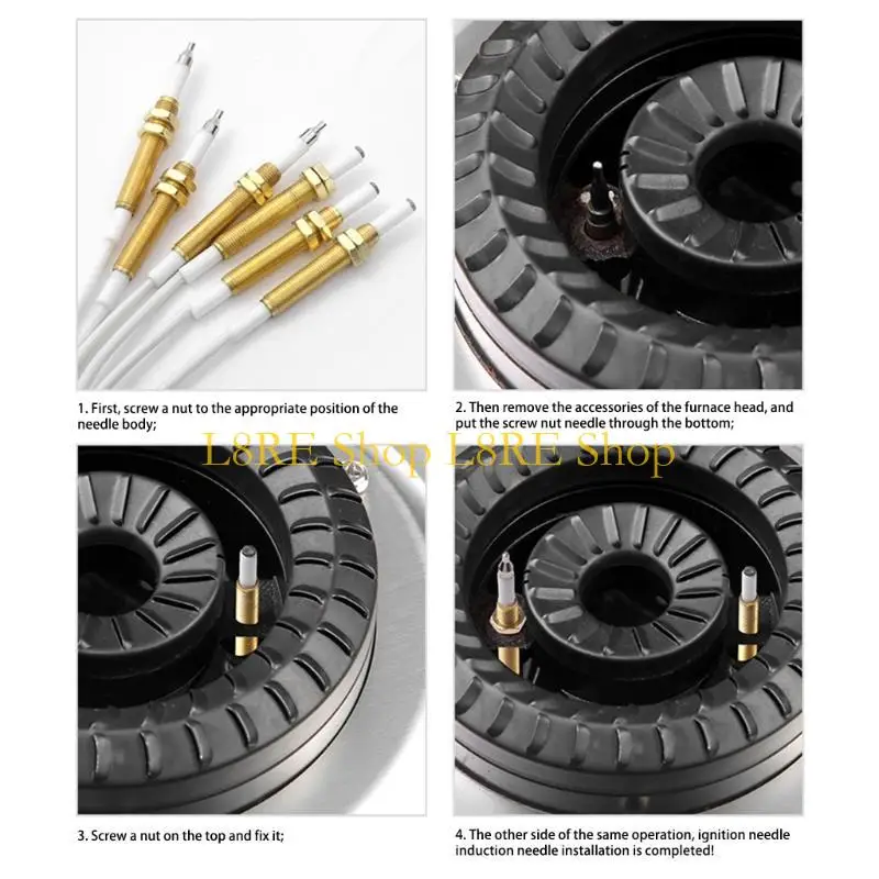 L8re para estufa gas encendedor electrodo universal encendedor bujía electrónica