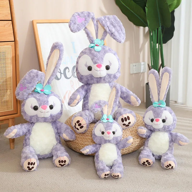 StellaLou dos desenhos animados brinquedo de pelúcia calmante boneca animal de pelúcia orelhas longas coelho plushies confortável fofinho travesseiro decoração do quarto menina