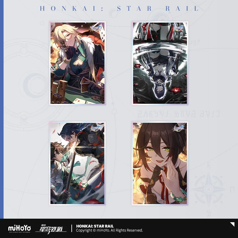 in Presale miHoYo Official Honkai Star Rail Light Cone Series Acrylic Color Paper Anime Fashion Surrounding Christmas Gifts