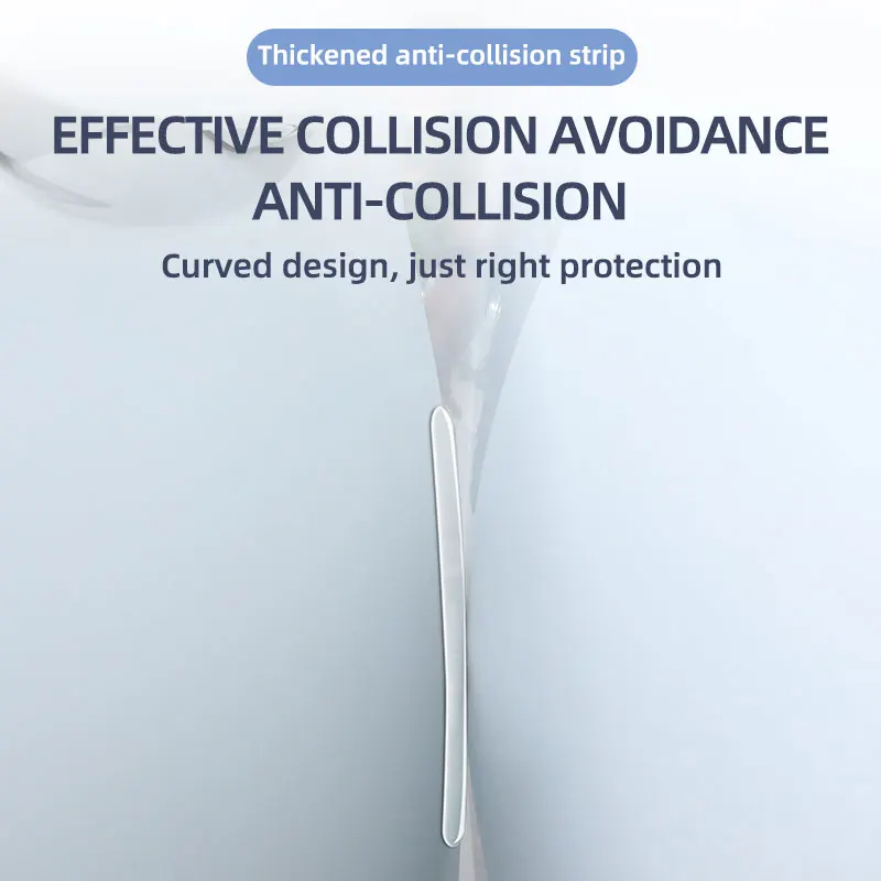 Car Door Handle Bowl Scratch Protective Invisible Transparent Stickers Silicon Rearview Mirror Anti-collision Protection Strip