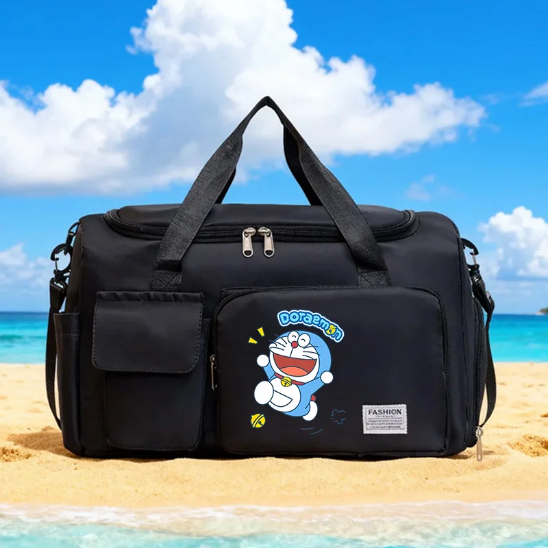 Doraemons Series Carry on Travel Bag Large Capacity Cartoon Fitness Sports Yoga Bags Anime Duffel Handbag Clothes Storage Gifts