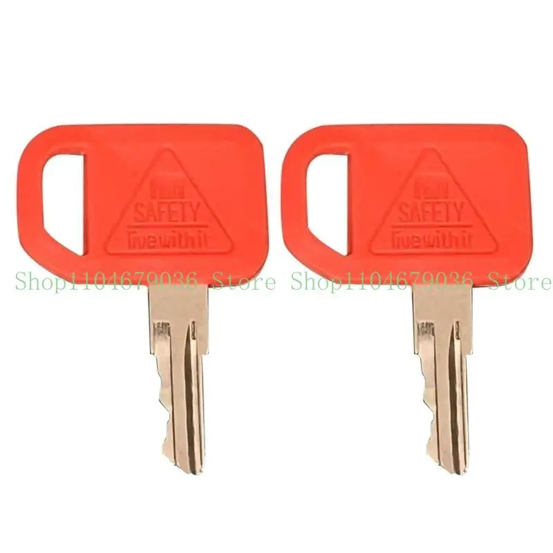 2 Pack Replacement Ignition Keys Set Heavy Equipment Ignition Keys Durable Simple Operation Keys for AT195302 AR51481