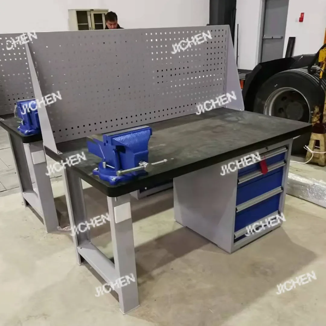 Banco HS DepositFitter, bancada de placa de aço resistente e pé ajustável