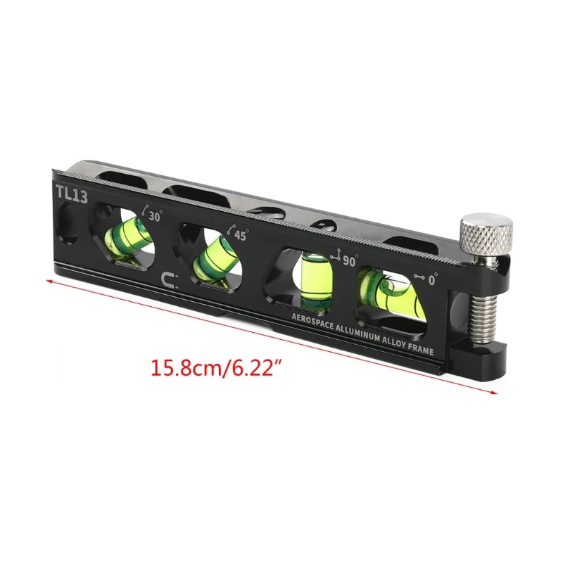 Righello livello Inclinometro Angolo pendenza Test Righello Strumento misura per lavorazione del legno